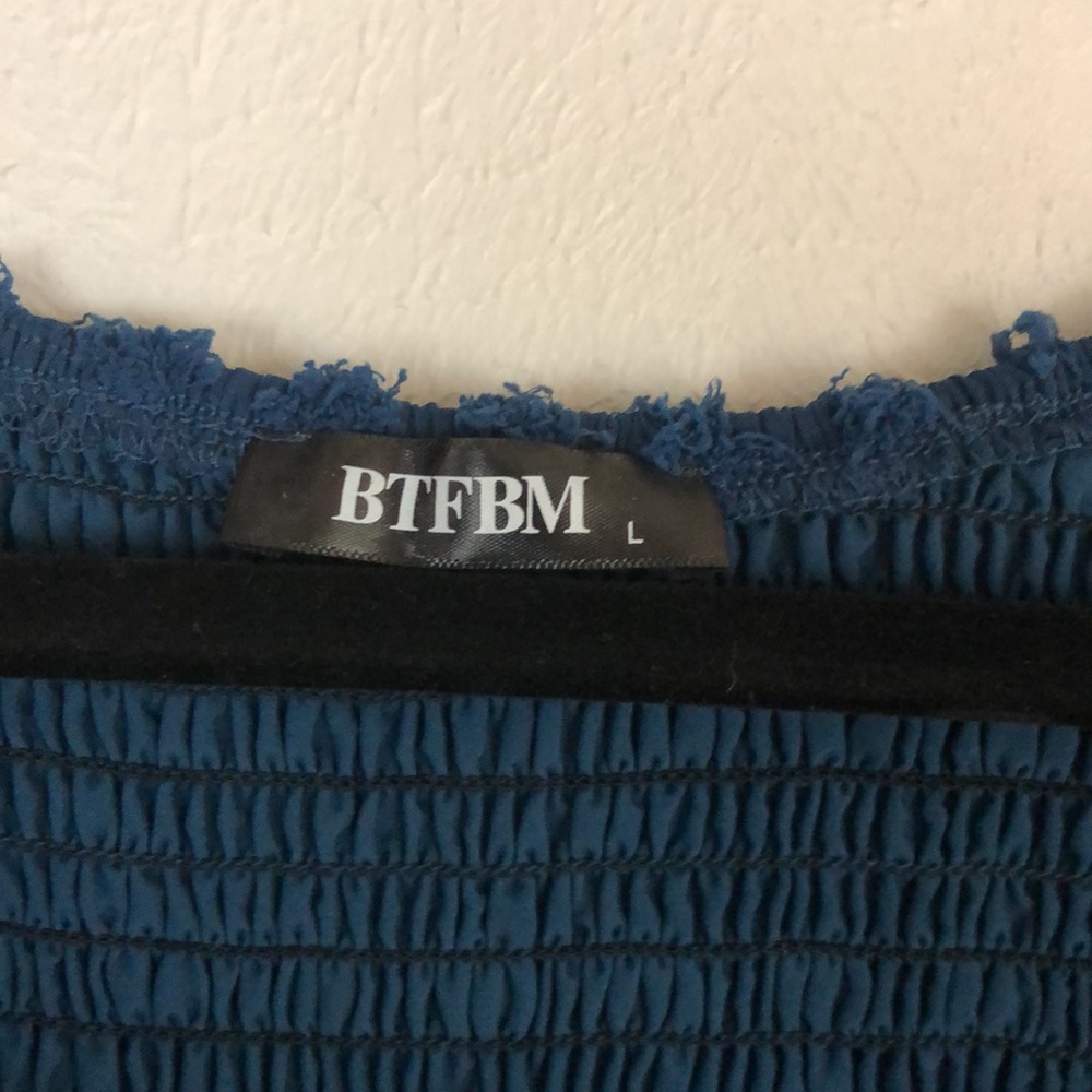 Large BTFBM short blue dress - Picture 3 of 6